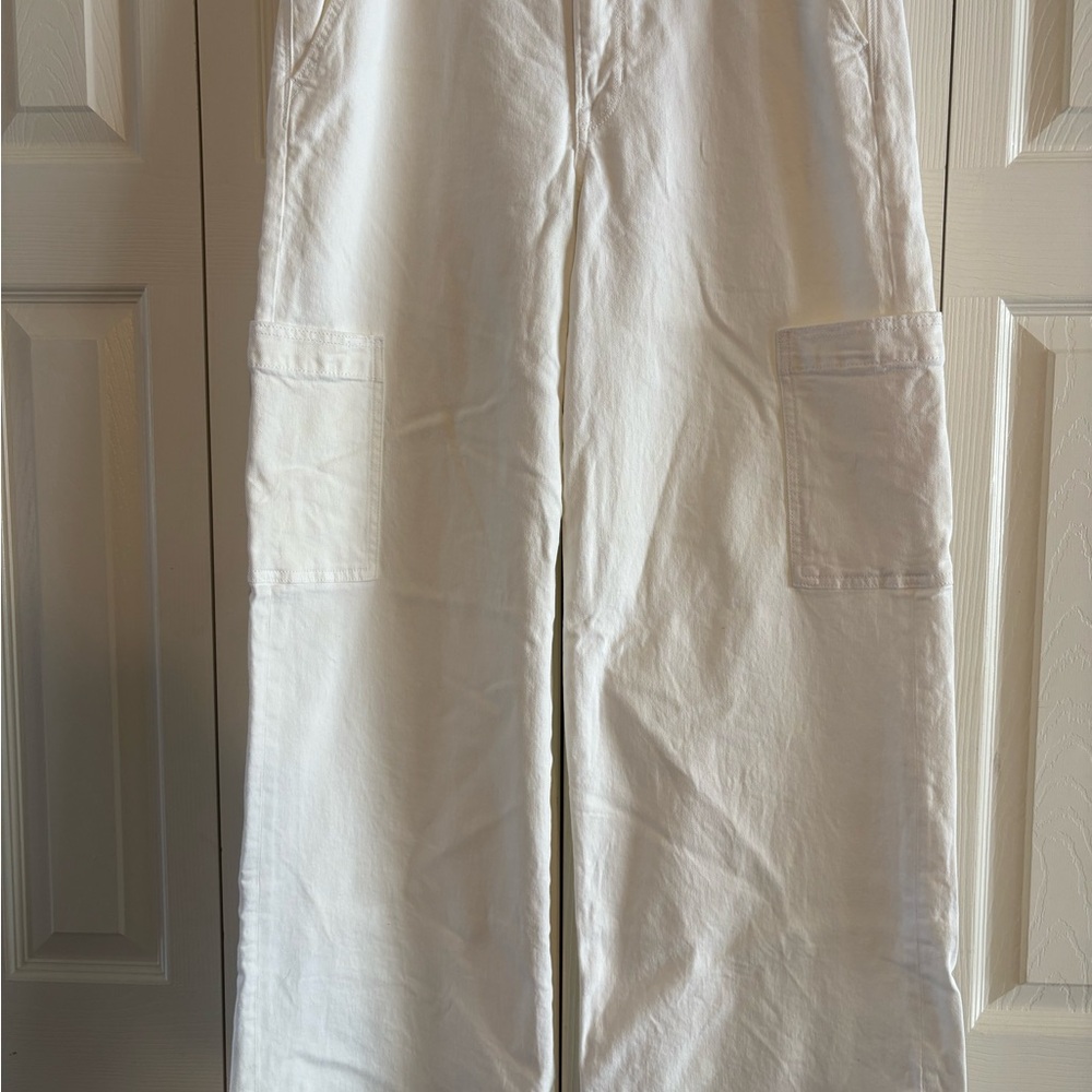 White Wide-Leg Pants